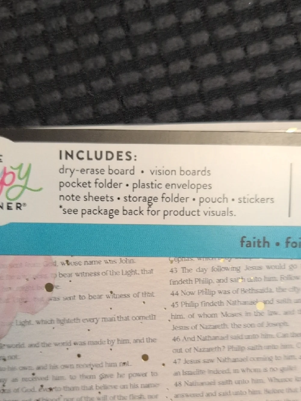 The Happy Planner Companion Accessories - Be Still Faith Edition